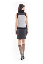 Load image into Gallery viewer, Polo Neck Sleeveless Dress