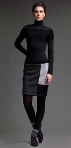 Wool Cashmere Blend Fully Lined Mini Skirt