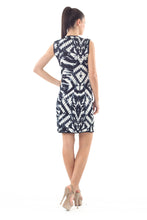 Load image into Gallery viewer, Print Dress with Uneven Hemline