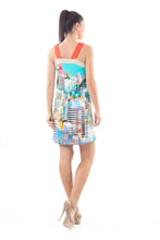 Load image into Gallery viewer, A Line Strap Detail Print Dress