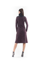 Load image into Gallery viewer, Wool Blend Polo Neck Dress