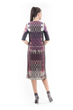 Load image into Gallery viewer, Geometric Pattern Sweater Dress