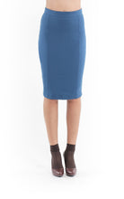 Load image into Gallery viewer, Stretch Pencil Skirt petrol