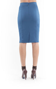 Stretch Pencil Skirt petrol