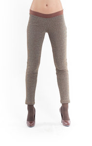 Lurex Leggings brown