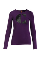 Load image into Gallery viewer, C&#39; Logo Long Sleeve Top aubergin