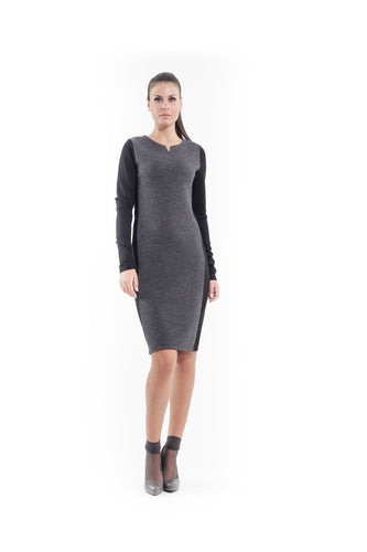 Wool Blend Straight Dress