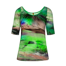 Load image into Gallery viewer, Swirly Print Scoop Neck Top