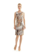 Load image into Gallery viewer, Animal Print Sleeveless Dress by Conquista Fashion