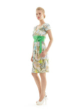Load image into Gallery viewer, Cap Sleeved Floral Print Dress