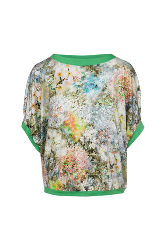 Billowy Floral Print Top