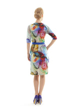 Load image into Gallery viewer, Faux Wrap Print Dress