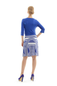Printed A-Line Skirt