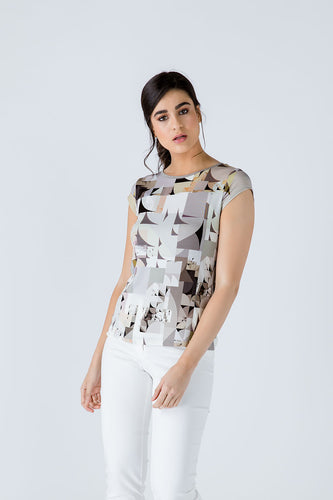 Fitted Print Top
