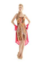 Load image into Gallery viewer, Ruched Print Dress