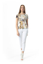 Load image into Gallery viewer, Short Sleeved Geometric Print Top