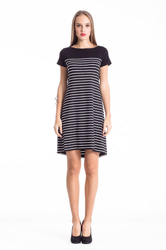 Striped A Line Dress