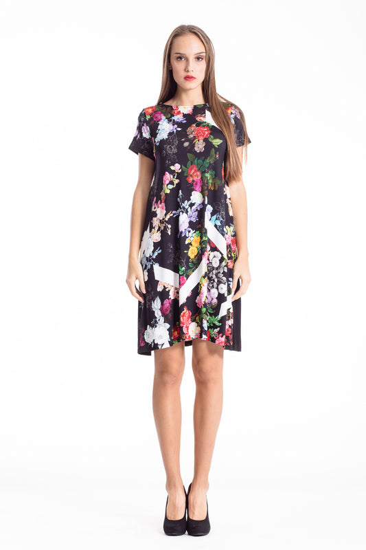 A Line Floral Dress