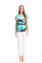 Load image into Gallery viewer, Short Sleeve Print Top by Conquista