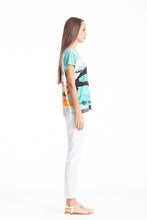 Load image into Gallery viewer, Short Sleeve Print Top by Conquista