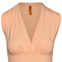 Load image into Gallery viewer, Apricot Faux Wrap Sleeveless Top