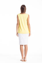 Load image into Gallery viewer, Sheer Detail Sleeveless Stretch Top