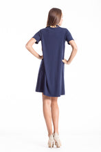 Load image into Gallery viewer, Short Sleeve Pleat Detail Dress