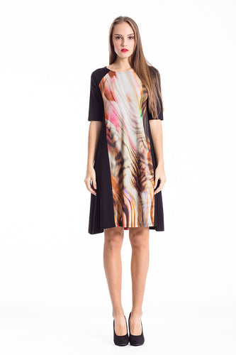 Animal Print A Line Dress