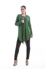 Load image into Gallery viewer, Open Front Cardigan in Green