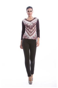 Straight Patterned Top.