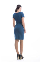 Load image into Gallery viewer, Short Sleeve Dress with Belt