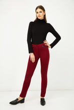 Load image into Gallery viewer, Long Fitted Jeggings with Pleather Detail