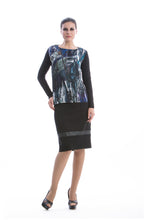 Load image into Gallery viewer, Classic Straight Skirt Conquista in Black