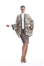 Load image into Gallery viewer, Open Front Print Cardigan by Conquista Fashion