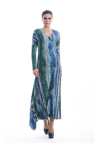 Faux Wrap Maxi Dress by Conquista