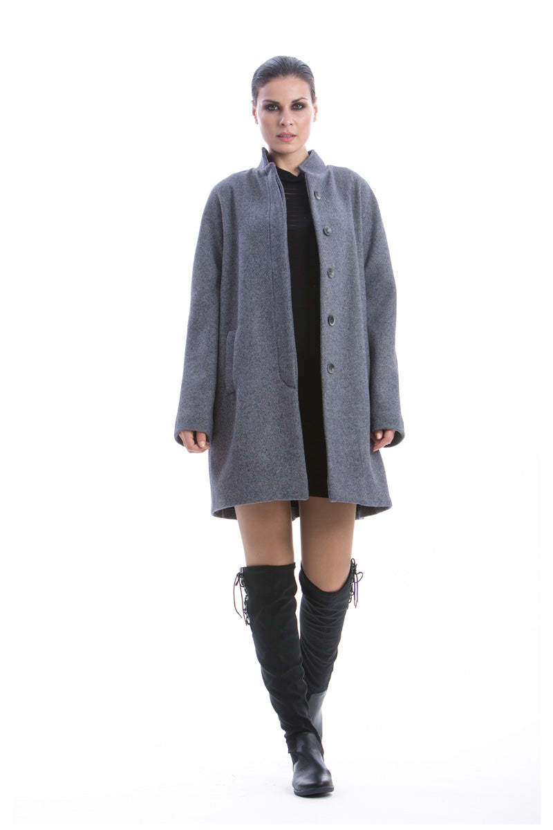 A Line Black Coat