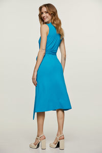 Turquoise Jersey Empire Line Dress