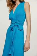 Load image into Gallery viewer, Turquoise Jersey Empire Line Dress