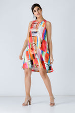 Load image into Gallery viewer, Coral  A Line Print Dress