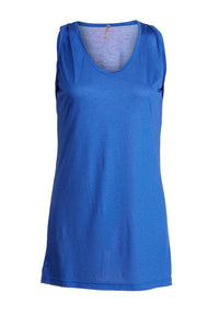 Sleeveless Tunic with Pleat Detail