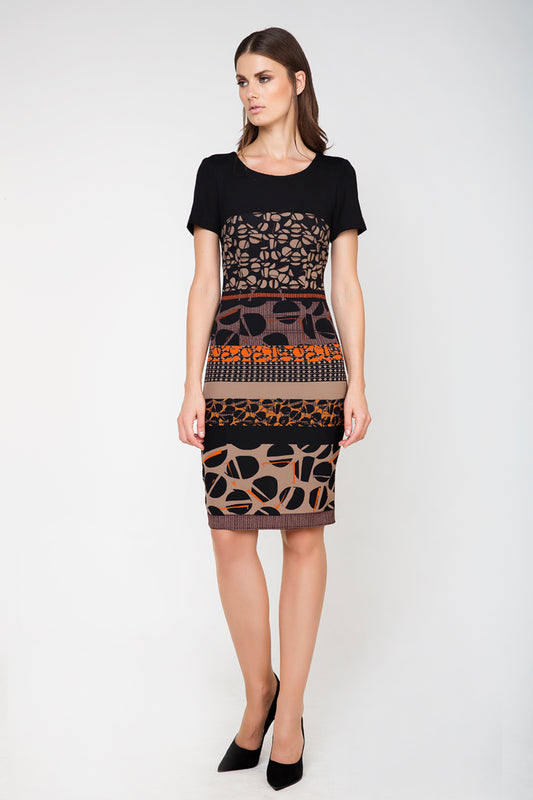 Short Sleeve Print Dress