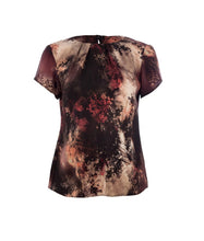 Load image into Gallery viewer, Short Sleeve Print Top Conquista Fashion