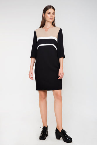 Straight Panel Detail Dress