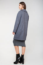 Load image into Gallery viewer, Gray Wool Straight Coat
