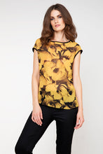 Load image into Gallery viewer, Sleeveless Print Top With Rounded Neckline