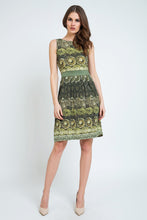 Load image into Gallery viewer, Sleeveless A-Line Print Dress Jersey