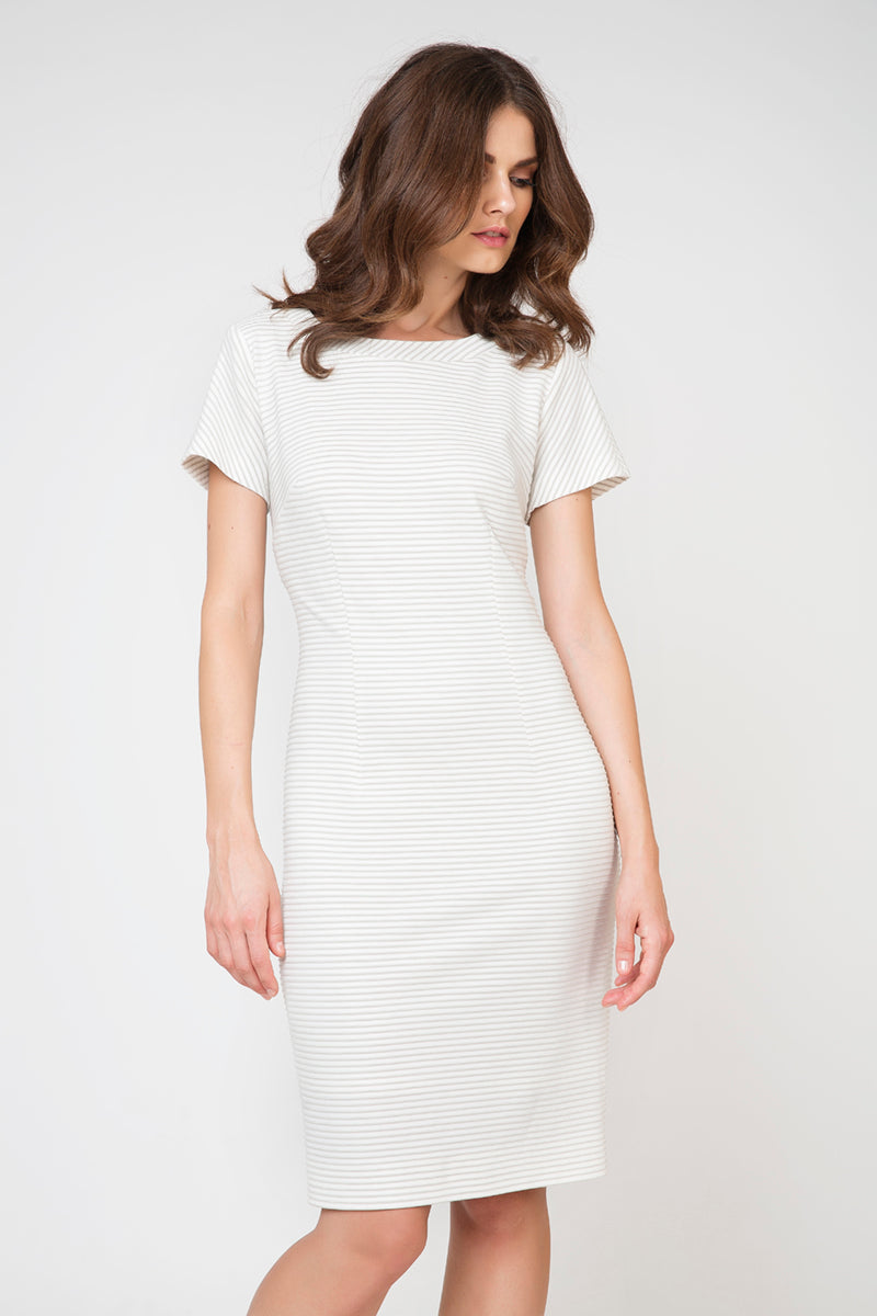 Short Sleeve Fitted Dress