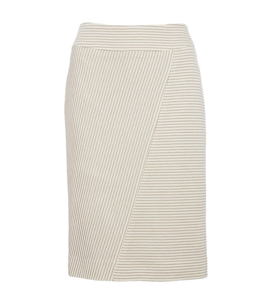 Cream Pencil Skirt