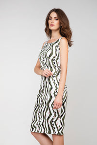 Straight Print Dress Conquista Fashion