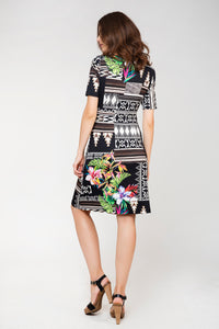 Print Wrapover Dress